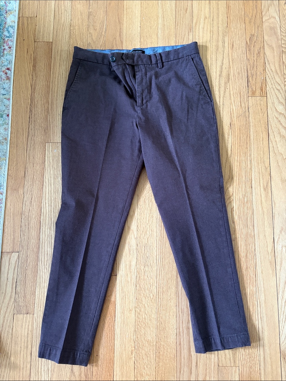 Banana Republic Men's Dark Merlot Dress Trousers